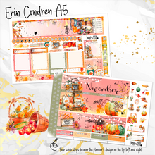 Load image into Gallery viewer, November Thanksgiving Bliss &#39;24 FOILED monthly - Erin Condren Vertical Horizontal 7&quot;x9&quot;, Happy Planner Classic, Mini &amp; Big