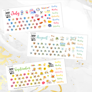 Monthly Planner Kits MINIs - Whole year 12 months Jan - Dec  (S-137 Mini)