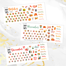 Load image into Gallery viewer, Monthly Planner Kits MINIs - Whole year 12 months Jan - Dec  (S-137 Mini)