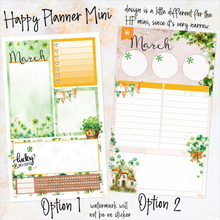 Load image into Gallery viewer, March Shamrock Dreams Notes monthly sticker - Erin Condren Vertical Horizontal 7&quot;x9&quot;, Happy Planner Classic, Mini &amp; Big