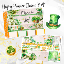 Load image into Gallery viewer, March Shamrock Dreams monthly - Erin Condren Vertical Horizontal 7&quot;x9&quot;, Happy Planner Classic, Mini &amp; Big