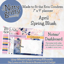 Load image into Gallery viewer, April Spring Blush - The Nitty Gritty Monthly - Erin Condren Vertical Horizontal