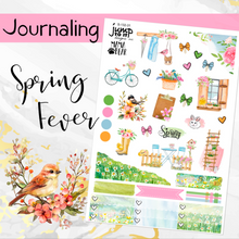 Load image into Gallery viewer, April Spring Fever JOURNAL sheet - planner stickers          (S-132-31)