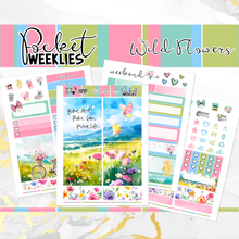 Load image into Gallery viewer, May Wild Flowers - POCKET Mini Weekly Kit Planner stickers