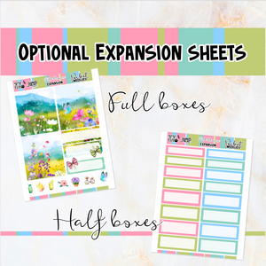 May Wild Flowers - POCKET Mini Weekly Kit Planner stickers