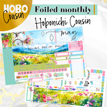 Load image into Gallery viewer, May Wild Flowers FOILED monthly - Hobonichi Cousin A5 personal planner