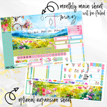 Load image into Gallery viewer, May Wild Flowers FOILED monthly - Hobonichi Cousin A5 personal planner