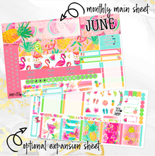Load image into Gallery viewer, June Hello Summer monthly - Hobonichi Cousin A5 personal planner