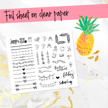 Load image into Gallery viewer, June Hello Summer FOILED monthly - Hobonichi Cousin A5 personal planner