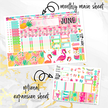 Load image into Gallery viewer, June Hello Summer monthly - Hobonichi Weeks personal planner