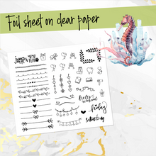 Load image into Gallery viewer, July Lazy Days FOILED monthly - Hobonichi Cousin A5 personal planner