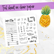 Load image into Gallery viewer, August Sunset in Paradise FOILED monthly - Hobonichi Cousin A5 personal planner