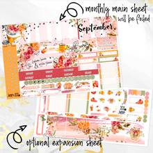 Load image into Gallery viewer, September Harvest Blush FOILED monthly - Hobonichi Cousin A5 personal planner