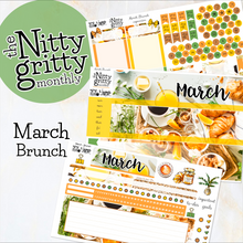 Load image into Gallery viewer, March Brunch - The Nitty Gritty Monthly - Erin Condren Vertical Horizontal