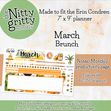 Load image into Gallery viewer, March Brunch - The Nitty Gritty Monthly - Erin Condren Vertical Horizontal