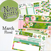 Load image into Gallery viewer, March Floral - The Nitty Gritty Monthly - Erin Condren Vertical Horizontal