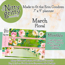 Load image into Gallery viewer, March Floral - The Nitty Gritty Monthly - Erin Condren Vertical Horizontal