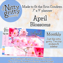 Load image into Gallery viewer, April Blossoms - The Nitty Gritty Monthly - Erin Condren Vertical Horizontal