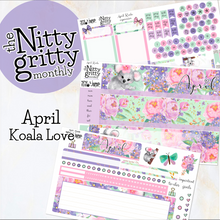 Load image into Gallery viewer, April Koala - The Nitty Gritty Monthly - Erin Condren Vertical Horizontal