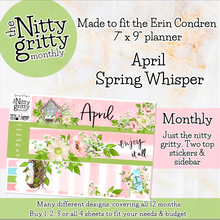 Load image into Gallery viewer, April Spring Whisper - The Nitty Gritty Monthly - Erin Condren Vertical Horizontal