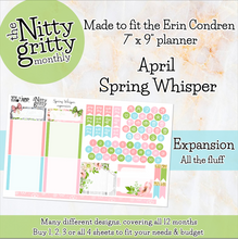 Load image into Gallery viewer, April Spring Whisper - The Nitty Gritty Monthly - Erin Condren Vertical Horizontal