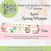Load image into Gallery viewer, April Spring Whisper - The Nitty Gritty Monthly - Erin Condren Vertical Horizontal