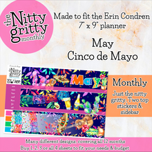 Load image into Gallery viewer, May Cinco de Mayo - The Nitty Gritty Monthly - Erin Condren Vertical Horizontal