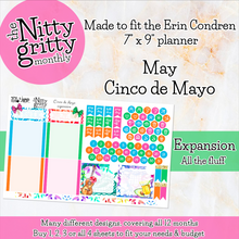 Load image into Gallery viewer, May Cinco de Mayo - The Nitty Gritty Monthly - Erin Condren Vertical Horizontal