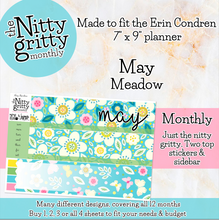 Load image into Gallery viewer, May Meadow - The Nitty Gritty Monthly - Erin Condren Vertical Horizontal