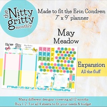 Load image into Gallery viewer, May Meadow - The Nitty Gritty Monthly - Erin Condren Vertical Horizontal
