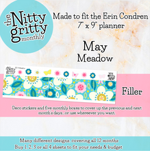 Load image into Gallery viewer, May Meadow - The Nitty Gritty Monthly - Erin Condren Vertical Horizontal