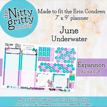 Load image into Gallery viewer, June Underwater - The Nitty Gritty Monthly - Erin Condren Vertical Horizontal
