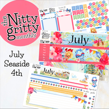 Load image into Gallery viewer, July Seaside 4th - The Nitty Gritty Monthly - Erin Condren Vertical Horizontal