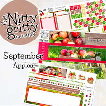 Load image into Gallery viewer, September Apples - The Nitty Gritty Monthly - Erin Condren Vertical Horizontal