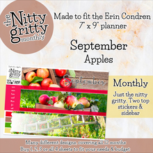 Load image into Gallery viewer, September Apples - The Nitty Gritty Monthly - Erin Condren Vertical Horizontal