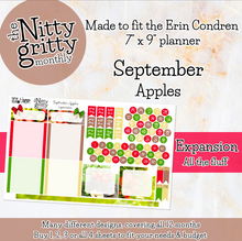 Load image into Gallery viewer, September Apples - The Nitty Gritty Monthly - Erin Condren Vertical Horizontal