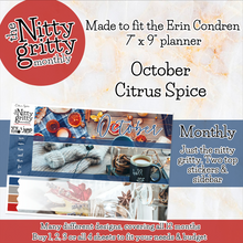 Load image into Gallery viewer, October Citrus Spice - The Nitty Gritty Monthly - Erin Condren Vertical Horizontal