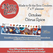 Load image into Gallery viewer, October Citrus Spice - The Nitty Gritty Monthly - Erin Condren Vertical Horizontal
