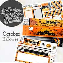 Load image into Gallery viewer, October Halloween - The Nitty Gritty Monthly - Erin Condren Vertical Horizontal