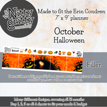 Load image into Gallery viewer, October Halloween - The Nitty Gritty Monthly - Erin Condren Vertical Horizontal