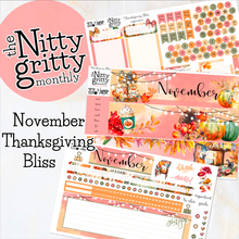 Load image into Gallery viewer, November Thanksgiving Bliss - The Nitty Gritty Monthly - Erin Condren Vertical Horizontal
