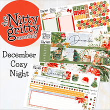 Load image into Gallery viewer, December Cozy Night Christmas - The Nitty Gritty Monthly - Erin Condren Vertical Horizontal