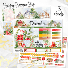 Load image into Gallery viewer, New Release December Winter Pines monthly - Erin Condren Vertical Horizontal 7&quot;x9&quot;, Happy Planner Classic, Mini &amp; Big