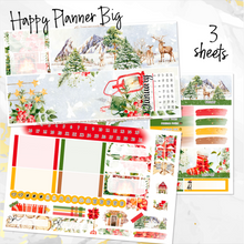 Load image into Gallery viewer, New Release December Winter Pines monthly - Erin Condren Vertical Horizontal 7&quot;x9&quot;, Happy Planner Classic, Mini &amp; Big