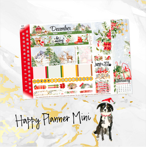 New Release December Winter Pines monthly - Erin Condren Vertical Horizontal 7"x9", Happy Planner Classic, Mini & Big