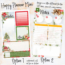 Load image into Gallery viewer, New Release December Winter Pines Notes monthly sticker - Erin Condren Vertical Horizontal 7&quot;x9&quot;, Happy Planner Classic, Mini &amp; Big