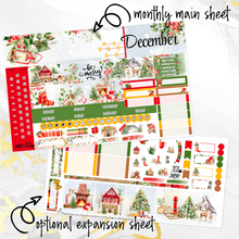 Load image into Gallery viewer, New Release December Winter Pines monthly - Hobonichi Cousin A5 personal planner