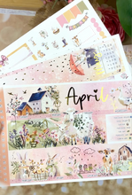 Load image into Gallery viewer, New Release April Country Spring FOILED monthly - Erin Condren Vertical Horizontal 7"x9"
