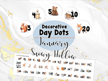 Load image into Gallery viewer, New Release January Snowy Hollow Planner Stickers – Matching Extras + Bundle &amp; Save!