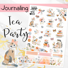 Load image into Gallery viewer, New Release Tea Party JOURNAL sheet - planner stickers          (S-132-42)